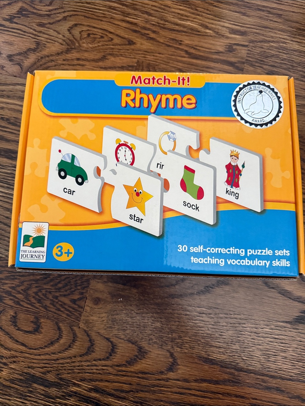 Match-It! Rhyme Puzzle by The Learning Journey - Orange